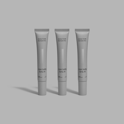 Doctor Rogers Restore Healing Balm Trio - 3 x 0.5oz gray recyclable tubes. 