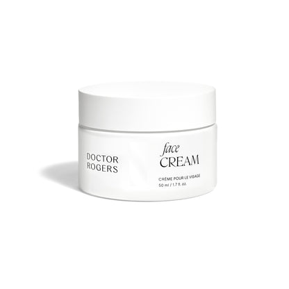 Doctor Rogers Skin Care | Face Cream|  Best Face Cream to hydrate, repair and reduce wrinkles on all skin types including dry, damaged, sensitive, acne-prone skin. 

Pictured in a white 1/7fl oz recyclable ecofriendly packaging. 